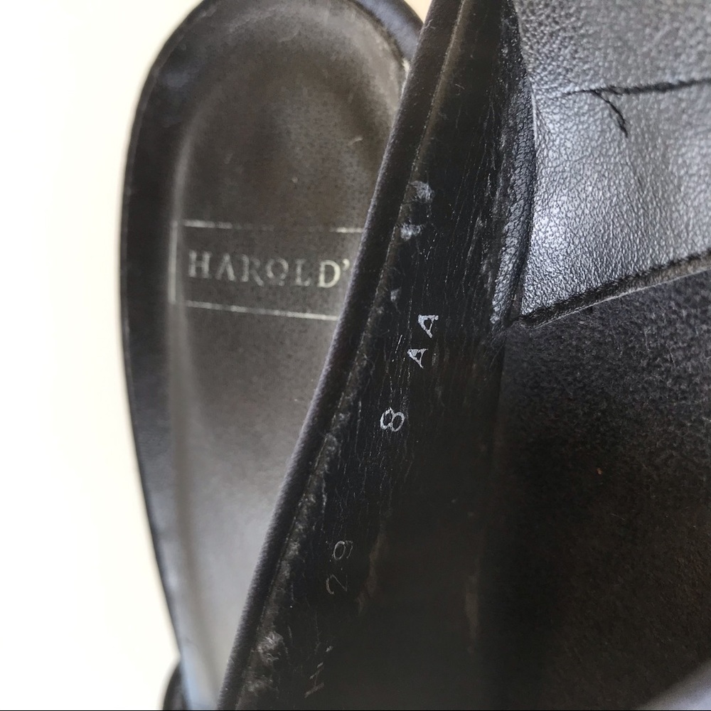 Harold’s Black Velvet Pointed Heels, 8 - Picture 6 of 7